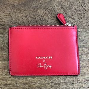 Coach Selena Gomez mini wallet with key ring